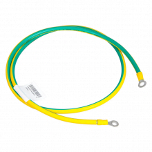 RAK Erdungskabel 1 m, 10 AWG Kupfer, grün-gelb, mit Ringkabelschuhen an beiden Enden