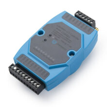 Dragino LT-22222-L LoRaWAN I/O-Controller mit zwei Schraubklemmenblöcken und Antennenanschluss