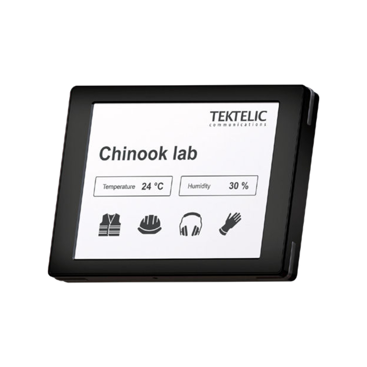 Tektelic Memo LoRaWAN E-Ink-Anzeigetafel mit Raumbelegung