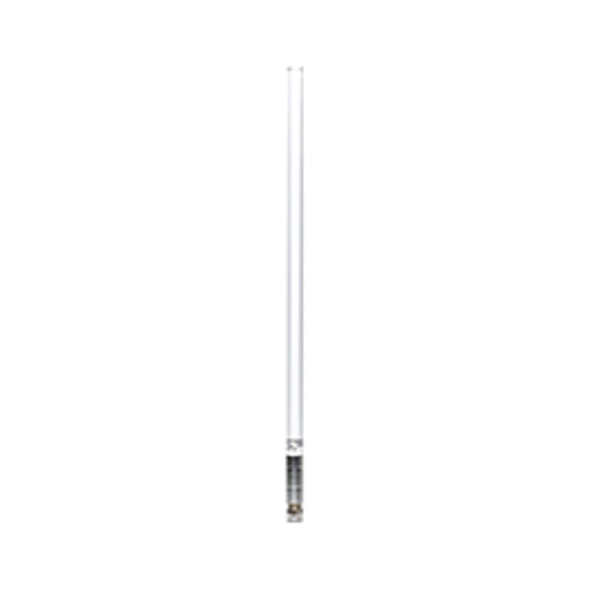 Weisse Milesight GA01 Fiberglasantenne mit 60 Zentimetern Baulänge und N-Stecker am Fuss