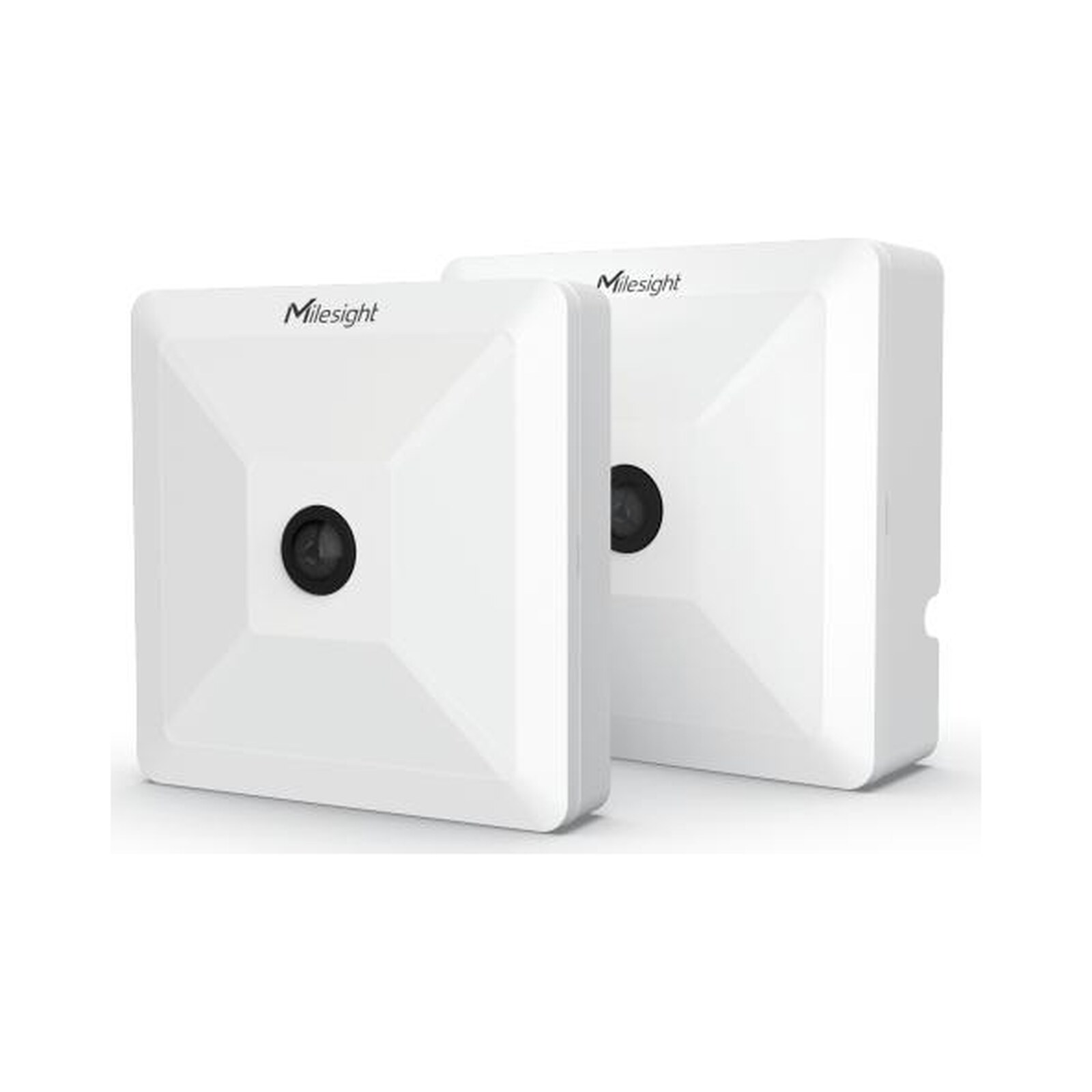 Milesight VS121 und VS121-P AI-Belegungssensor, weisses Deckengehäuse