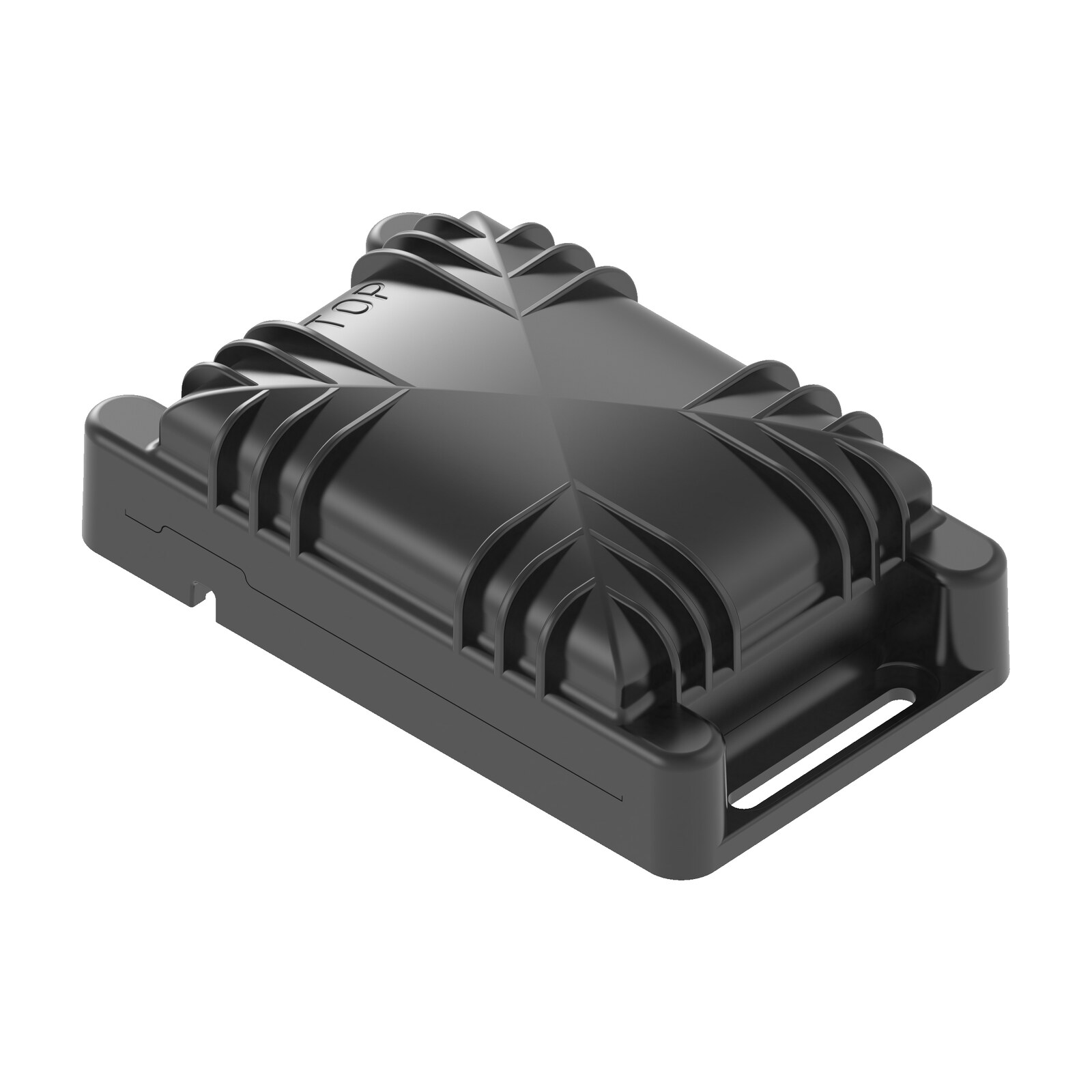 Abeeway LoRaWAN Relay, schwarzes IP68-Gehaeuse mit Befestigungslaschen