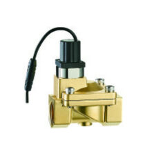 Round Star RSZ-20 Magnetventil aus Messing mit Spule und zweipoligem Anschlusskabel